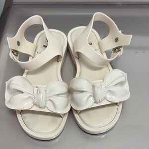 Melissa Cream Sandals with Bow
